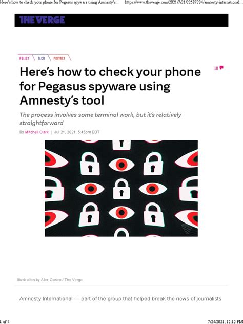 amnesty international scams|Here’s how to check your phone for Pegasus spyware using .